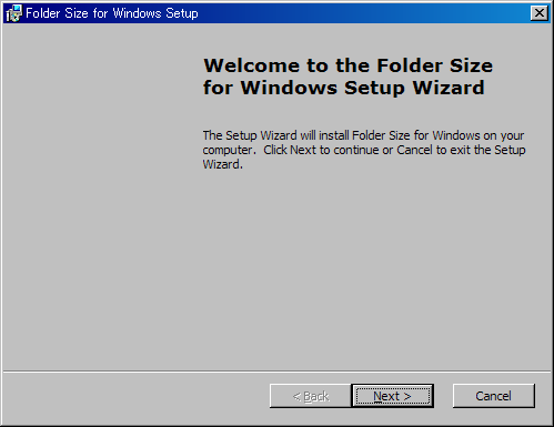 wFolder Size for Windows Setupx